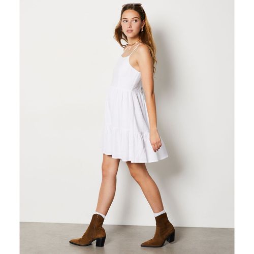 Robe courte à nouer au dos en coton - Giselle - XS - Etam - Modalova