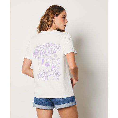 T-shirt manches courtes imprimé 'sea, chill, sun' - Fernande - XS - - Etam - Modalova