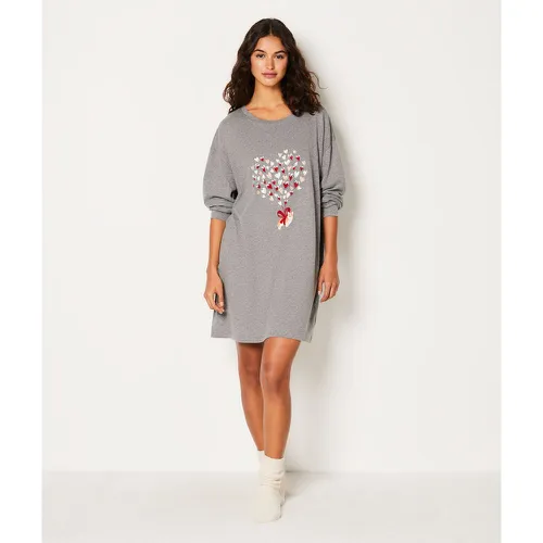 Chemise de nuit en coton à motif - Goliat - XS - Etam - Modalova