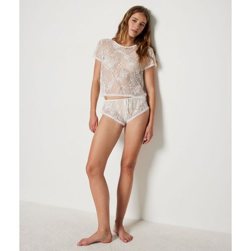 Short en dentelle transparente - Impertinente - XS - Etam - Modalova