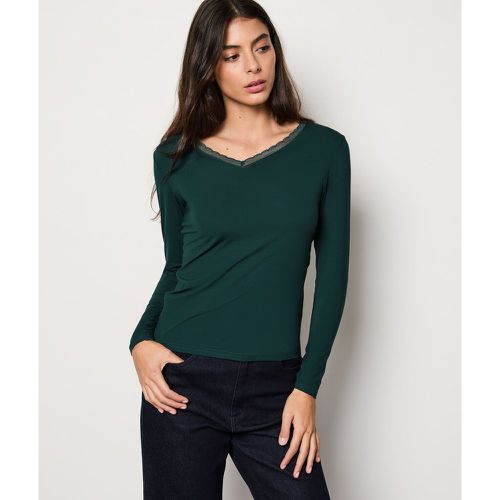 T-shirt manches longues maille thermique - Warm Me Up - XS - Etam - Modalova