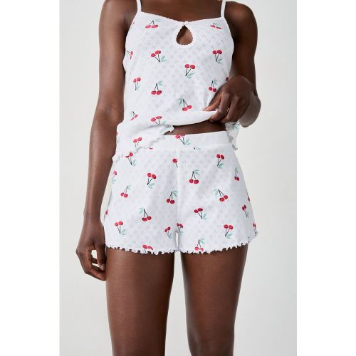 Short en coton en pointelle imprimé cerises - Cherry - S - Etam - Modalova