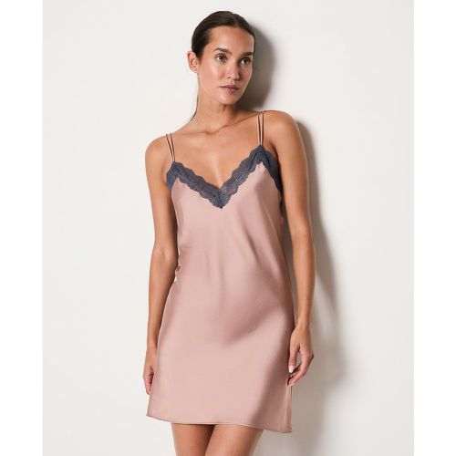 Nuisette satinée décolleté dentelle - Mely - XS - Etam - Modalova