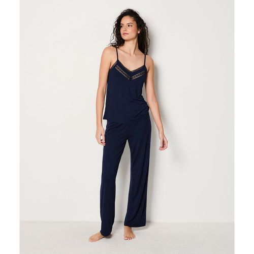 Pantalon de pyjama coupe large en modale - Josephine - L - Etam - Modalova