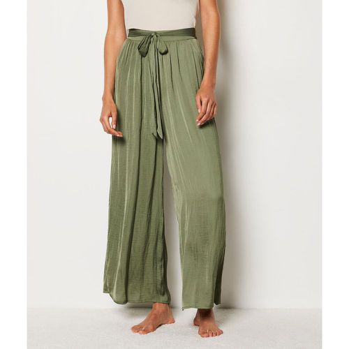 Pantalon de pyjama satiné coupe large - Sato - XS - Etam - Modalova