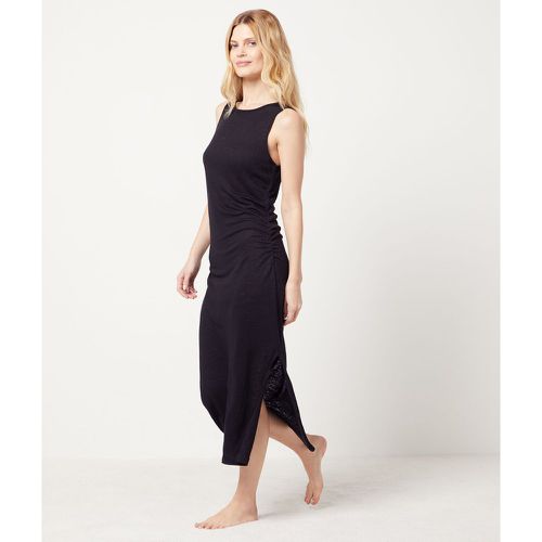 Robe longue avec fente 100% lin  - Josie - M - Etam - Modalova