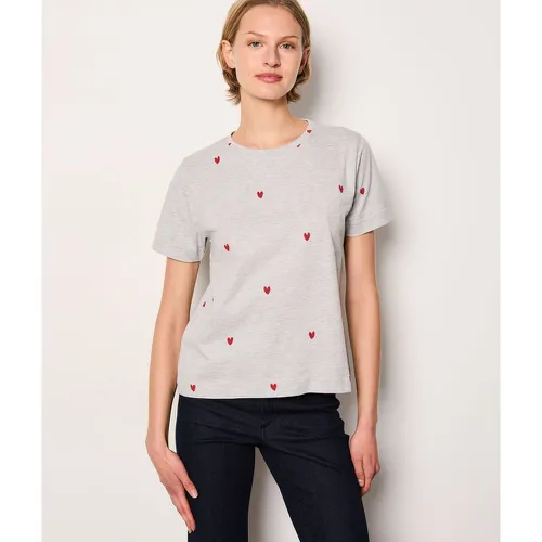 T-shirt manches courtes imprimé cœurs - Gabin - XS - Etam - Modalova