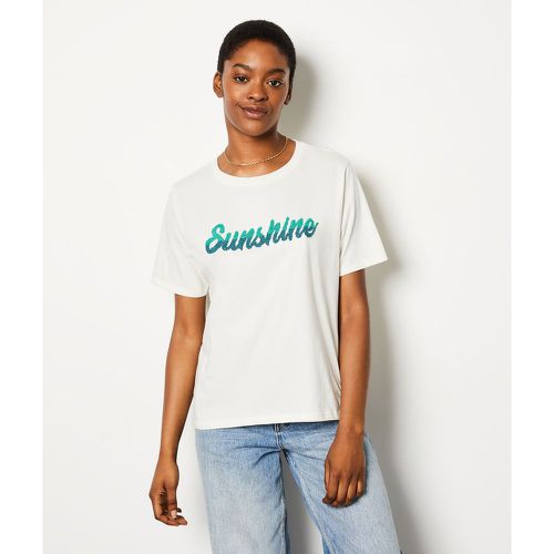 T-shirt manches courtes 'sunshine' - Sunshine - XS - - Etam - Modalova