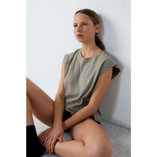 T-shirt de pyjama en coton détail broderie - Ider - L - Etam - Modalova