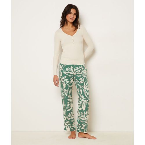 Pantalon de pyjama coupe droite imprimé palmier - Aerri - L - - Etam - Modalova