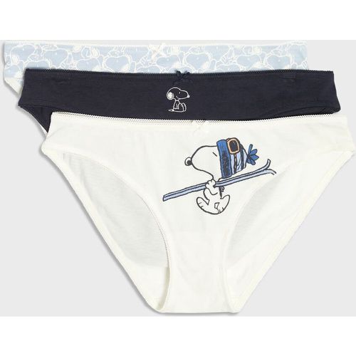 Lots de 3 culotte en coton snoopy peanuts™ - Jackie Snoopy - XS - Etam - Modalova