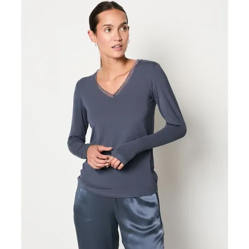 T-shirt manches longues maille thermique - Warm Me Up - XS - Etam - Modalova