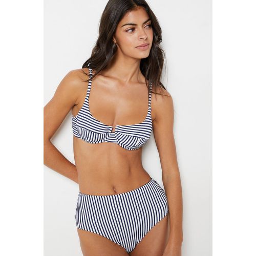 Culotte bikini taille haute bas de maillot rayé - Mahalo - 36 - - Etam - Modalova