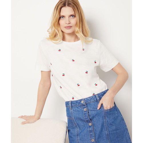 T-shirt imprimé cerises en coton - Bassione - XS - Etam - Modalova