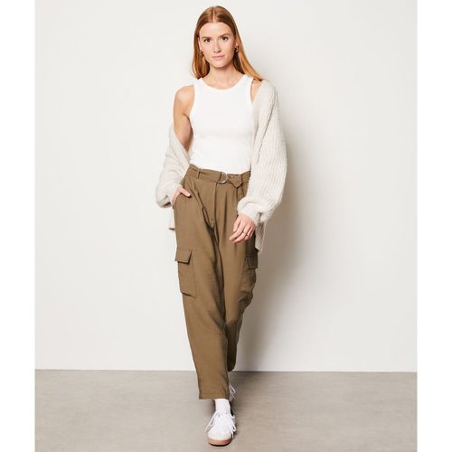 Pantalon lisse coupe cargo - Logan Bis - 36 - Etam - Modalova