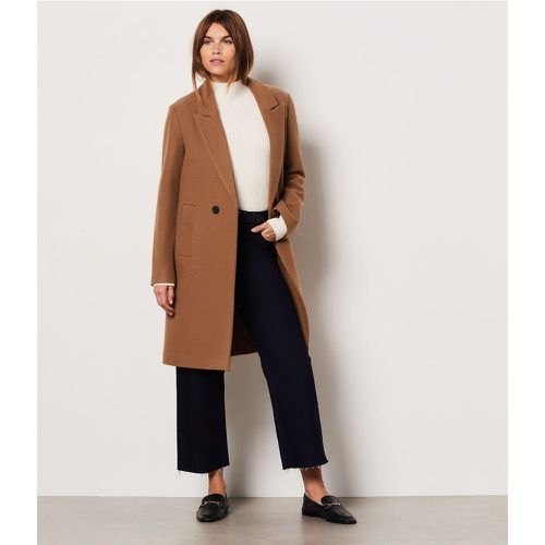 Manteau long boutonné avec laine - Victoire - 34 - Etam - Modalova