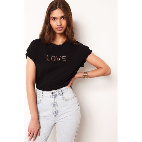 T-shirt manches courtes ajouré 'love' - Palmy - XS - - Etam - Modalova