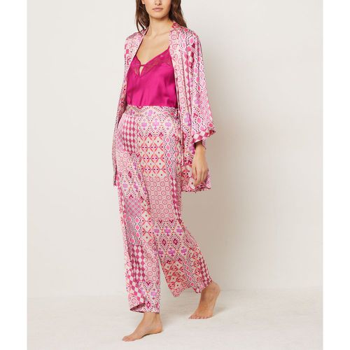 Pantalon de pyjama imprimé en satin  - Delly - XS - Etam - Modalova