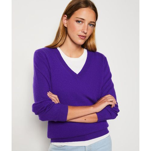 Pull en 100% cachemire col v - France - XS - Etam - Modalova