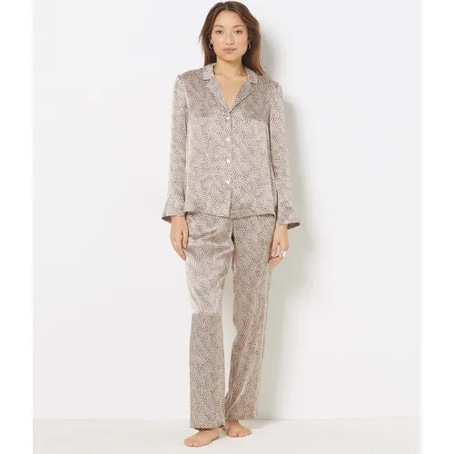 Chemise de pyjama en soie imprimé léopard - Pearly - S - Etam - Modalova