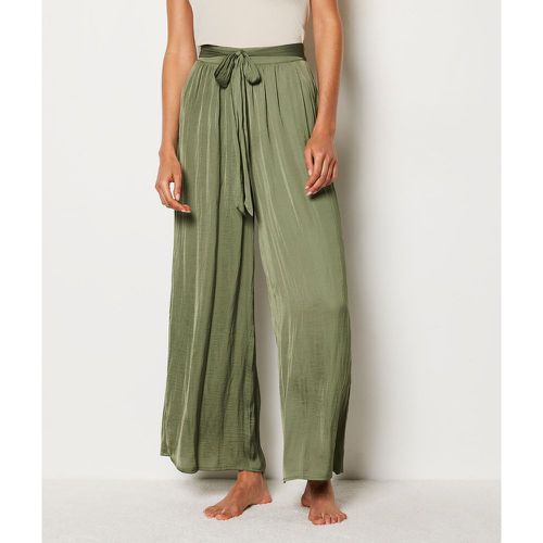 Pantalon de pyjama satiné coupe large - Sato - S - Etam - Modalova