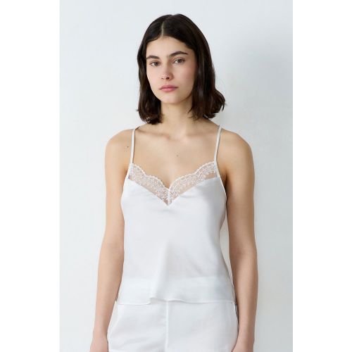 Caraco satiné détails dentelle - Promise - XS - Etam - Modalova