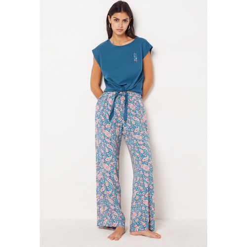 Pantalon de pyjama imprimé coupe large - Oddalys - XS - - Etam - Modalova