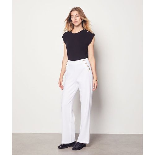 Pantalon coupe large détails boutons - Jimo - 42 - Etam - Modalova