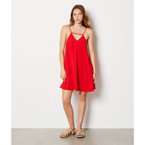 Robe courte satinée col v - Giulia - S - Etam - Modalova