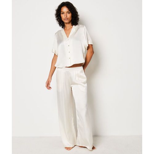 Pantalon de pyjama en soie - Pearly - XS - Etam - Modalova