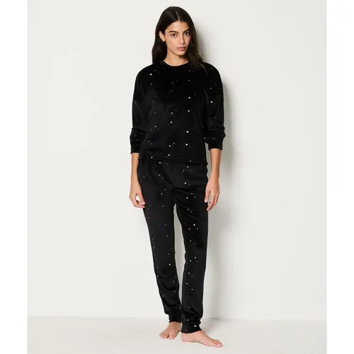 Ensemble 2 pièces de pyjamas en velours imprimé dorée - Mikal - XS - Etam - Modalova