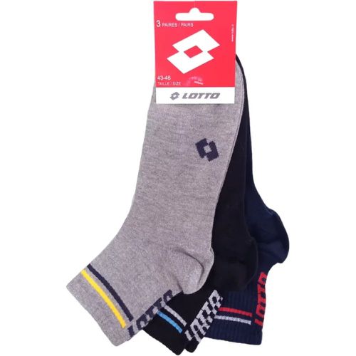 PACK 3 CHAUSSETTES GRIS - Lotto - Modalova