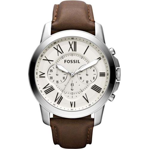 Montre Fossil Grant Beige - Fossil - Modalova