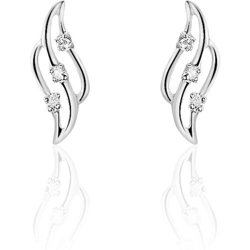 Boucles D'oreilles Puces Marnie Or Diamant - Histoire d'Or - Modalova