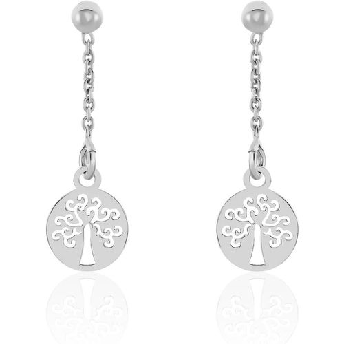 Boucles D'oreilles Pendantes Audrey-rose Argent - Histoire d'Or - Modalova