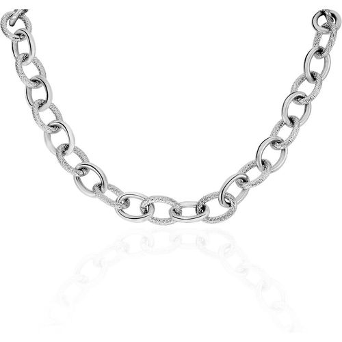 Collier Aelia Maille Alternee Acier - Histoire d'Or - Modalova