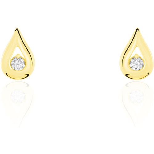 Boucles D'oreilles Puces Purete Or Diamant - Histoire d'Or - Modalova