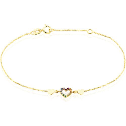 Bracelet Or Ernestine CÅur Oxydes - Histoire d'Or - Modalova