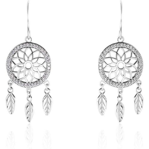 Boucles D'oreilles Pendantes Nemetona Argent Oxyde - Histoire d'Or - Modalova