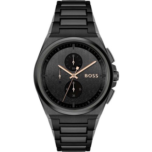 Montre Boss steer Chrono Noir - Boss - Modalova