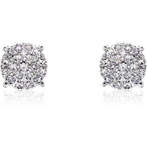 Boucles D'oreilles Puces Or Trecia Diamants - Histoire d'Or - Modalova