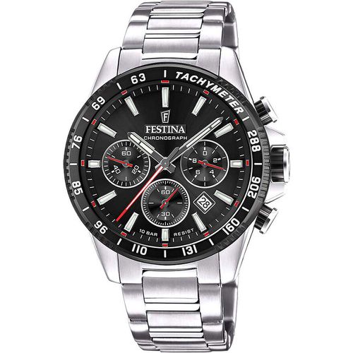 Montre Timeless Chronographe Noir - Festina - Modalova