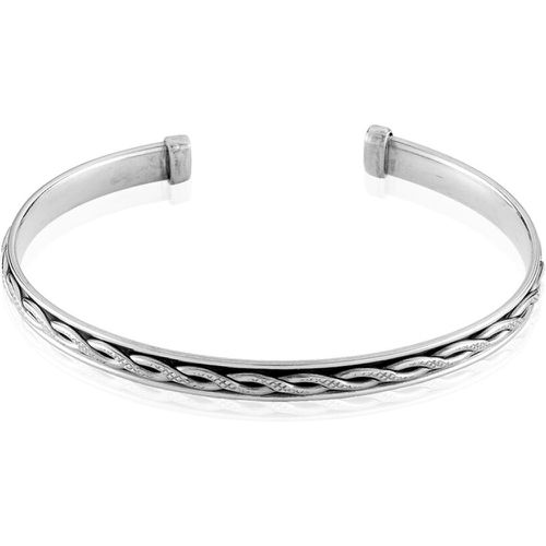 Bracelet Jonc Oscaro Argent Gris - Histoire d'Or - Modalova