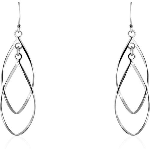 Boucles D'oreilles Pendantes Twisty Argent - Histoire d'Or - Modalova