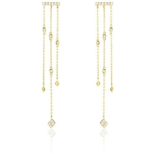 Boucles D'oreilles Pendantes Eclat D'etoile Or Oxyde - Histoire d'Or - Modalova