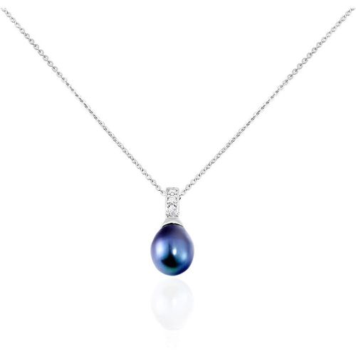 Collier Sara-luna Argent Perle De Culture Et Oxyde De Zirconium - Histoire d'Or - Modalova