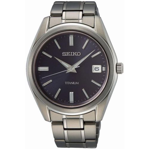 Montre Seiko Classique Titane Noir - Seiko - Modalova