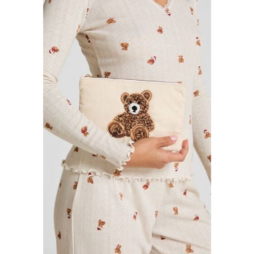 Pochette perlée ours - Hunkemöller - Modalova