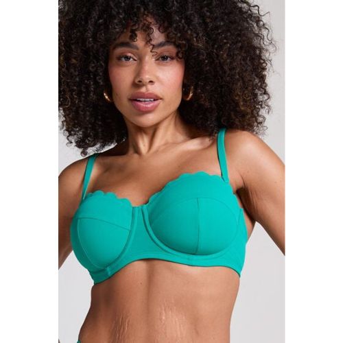 Haut de bikini sans bretelles préformé à armatures Scallop Taille E + - Hunkemöller - Modalova