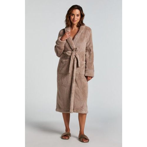 Hunkemöller Peignoir Fleece Beige - Hunkemöller - Modalova